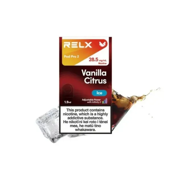 RELX Infinity 2交換用Pod – コーラ・アイス(Cola Ice) (Vanilla Citrus Ice) (Dark Sparkle)