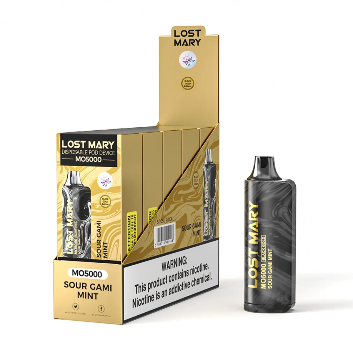 【限定】LOSTMARY MO5000 SOUR GAMI MINT味 Gold Edition(jigsawtool.com)