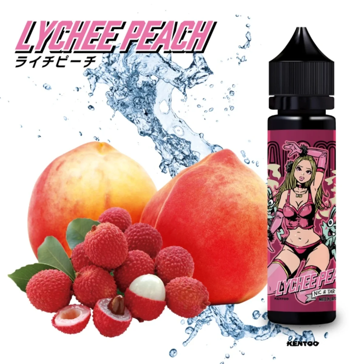 ジャミー / Lychee Peach(ライチピーチ)60ml 電子タバコ用リキッド BI-SO(jigsawtool.com)