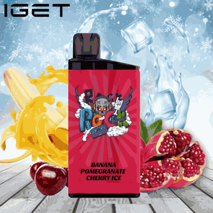 IGET BAR BANANA POMEGRANATE CHERRY ICE 3500 Puffs Disposable Vape(jigsawtool.com)