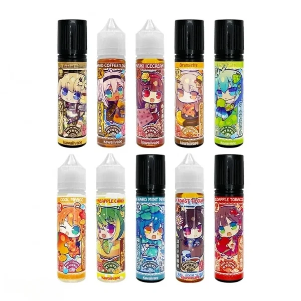 【Kawaii Vape】全10種［60ml］タバコ〜フルーツ等幅広く / 日本(jigsawtool.com)
