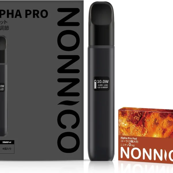 NONNICO Alpha POD型電子タバコ vape キットセット（ブラック / コーラ）