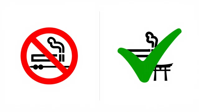 電子タバコのマナーを示すピクトグラムのイメージ